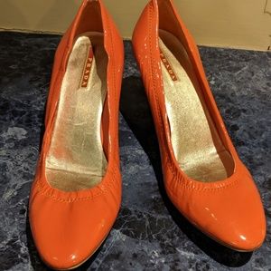 Prada Coral Heels Great Condition